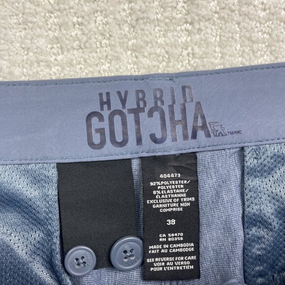 Gotcha Hybrid Shorts Mens Size 38 Blue Fishing Board shorts Beach Summer Surf - Picture 6 of 13